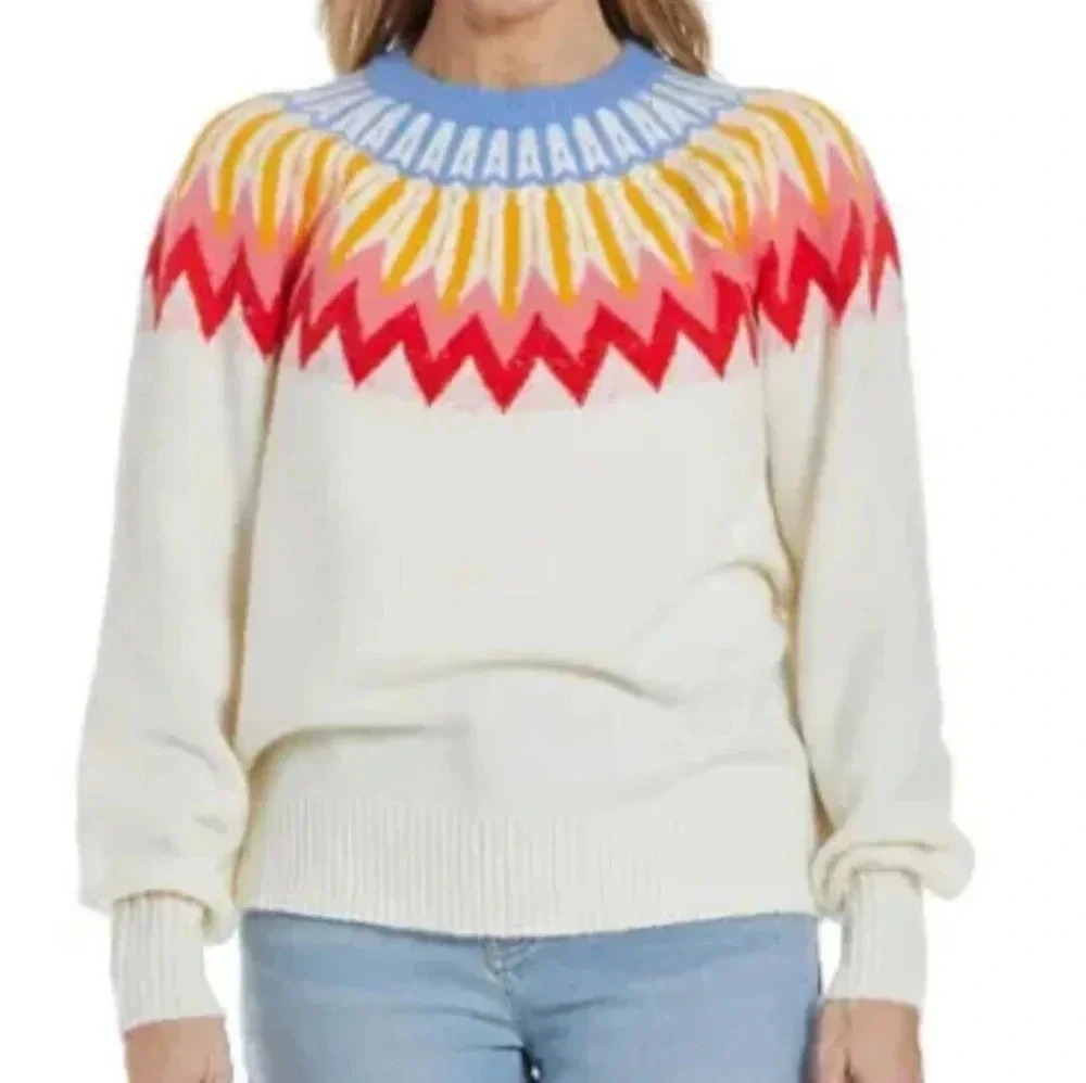 French Connection Faire Isle Sweater NWT